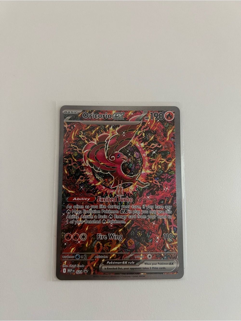 Pokemon Oricorio EX promo card